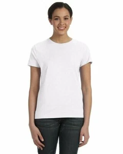 Hanes Ladies' 100% Ringspun Cotton nano-T® T-Shirt Tee S-2XL SL04 - Picture 1 of 54