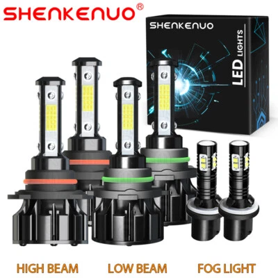 For Saturn SC1 SC2 1997-2002 9005 9006 880 Led Headlight Foglight 6X Bulbs Combo - Image 1 of 4