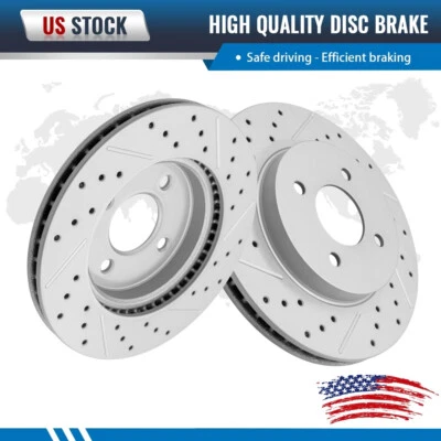 Conjunto de rotores de freio a disco revestidos dianteiros para Nissan Versa Note 2015-2019 Micra - Imagem 1 de 4