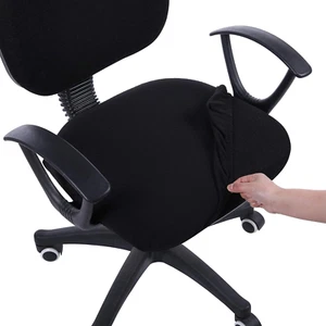 Stretch Jacquard Office Computer Chair Seat Covers, Removable Washable Anti-Dust - Picture 1 of 12