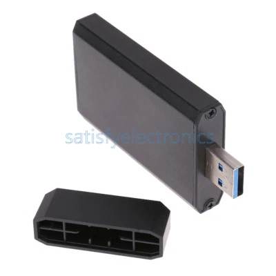 USB 3.0 to mSATA SSD Hard Disk Box Converter Adapter Enclosure External Case SF - Image 1 of 4
