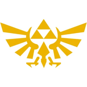 Legend of Zelda Hyrule Crest TriForce Logo 6" Decal Sticker Car Window Laptop - Picture 1 of 26