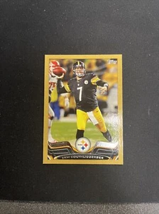 2013 Topps RARE GOLD MINI /58 #310 BEN ROETHLISBERGER Pittsburgh Steelers HOF - Picture 1 of 1