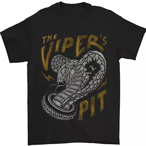 The Vipers Fossa Moto Biker T-Shirt 100% Cotone - Picture 1 of 2