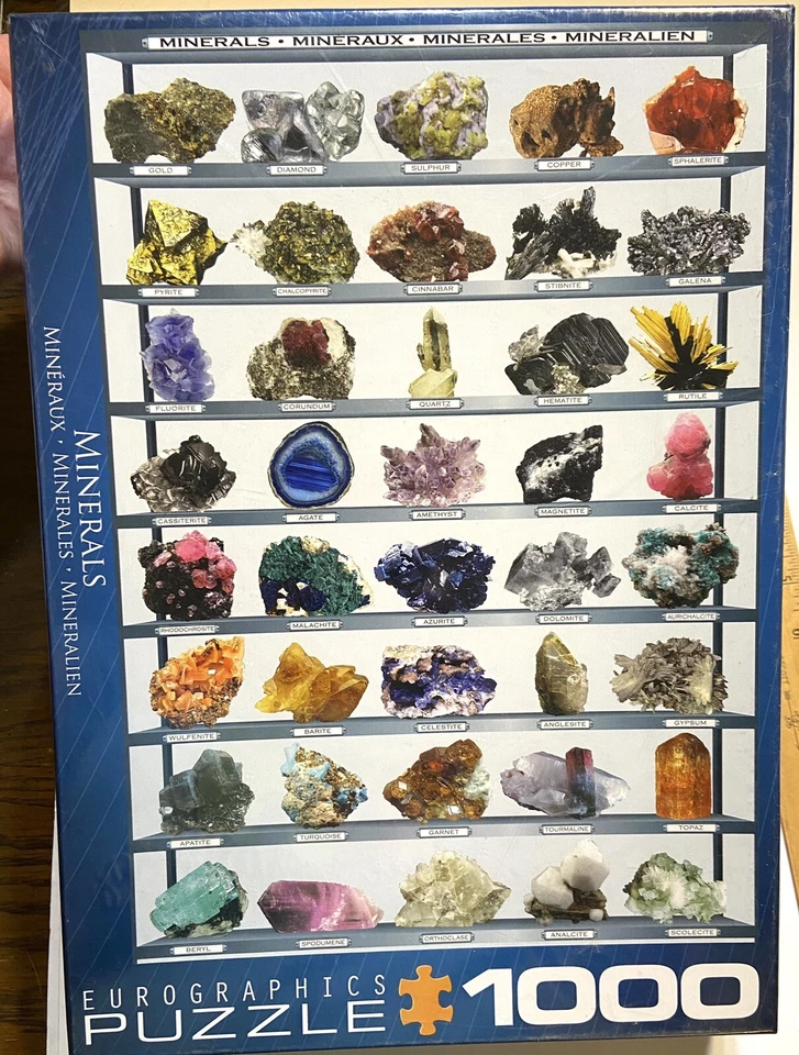 Eurographics Minerals Jigsaw Puzzle Educational New In Package 1000-Piece.  EB21 - Image 1 of 4