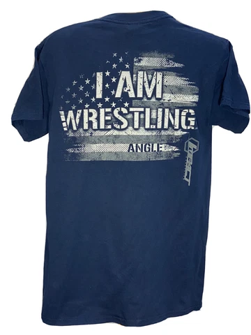 IMPACT WRESTLING KURT ANGLE I AM WRESTLING OFFICIAL TSHIRT Cover