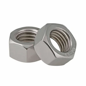 304 Stainless Steel (DIN934) Metric Hexagon Full Nuts M1-M36 - Fit Washers/Bolts - Picture 1 of 6