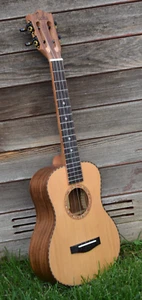 Ukulele Solid CEDAR top KOA wood Soprano, Concert, Tenor, Baritone W/Without EQ - Picture 1 of 33