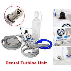 Portable Dentale Turbina Unit 3 Way Syringe Work with Air Compressor 4 Holes - Imagen 1 de 19