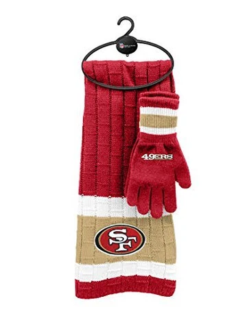 NFL Cold Weather Knit Scarf and Glove Set Cover