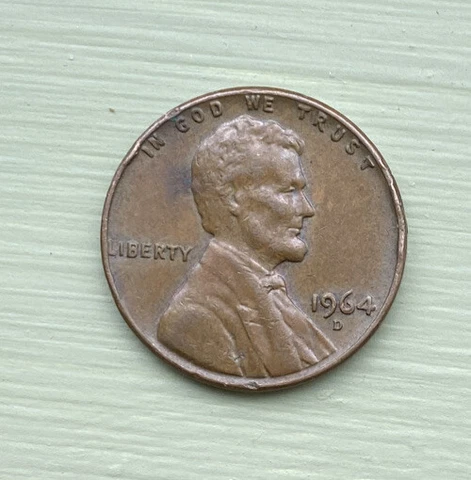 1964-D Lincoln Penny Rare “L” Liberty on the edge Error Cover