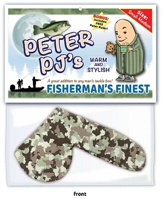 PRIVATE LABEL FISHERMAN Peter PJ's Willy Warmer - WEINER SOCK Gag Gift Fishing Husband FUNNY