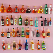 30PC Dollhouse Miniature 1/12 Scale Accessories Drink Whiskey Wine Bottles Bar