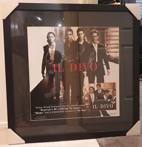 Framed Il Divo poster signed Autograph - Picture 1 of 4