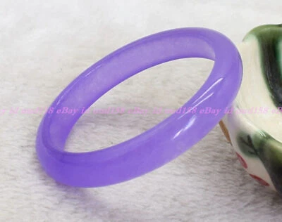 Браслет браслет из натурального глубокого фиолетового александрита нефрита драгоценных камней 56-62 мм ювелирные изделия - Изображение 1 из 4