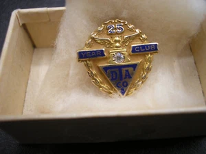 25 year TDA Service Pin - 10K with Diamond - Bild 1 von 3