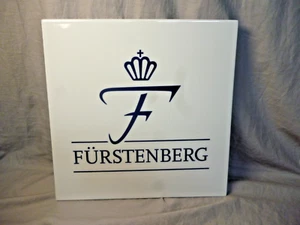 Fürstenberg Porzellan Werbetafel großes Werbeschild Aufhänger 30 x 30 cm - Picture 1 of 2