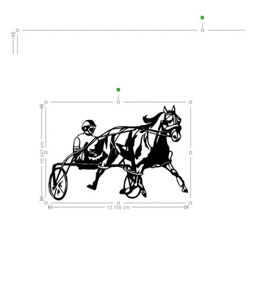 horse vinyl car sticker, decal, window laptop ORACAL 651 - Image 1 of 2