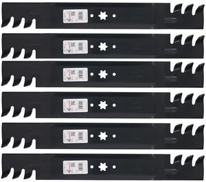 Rotary® 14419 6 Mower Blades for Cub Cadet® MTD® 74204290 46" Deck - Picture 1 of 7