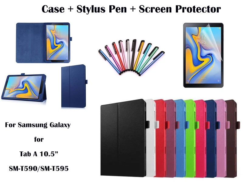 Flip PU Leather Cover Case for Samsung Galaxy Tab A 10.5" T590/T595 - Image 1 of 1