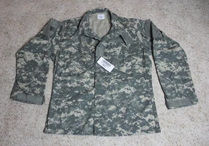 US Military Army ACU Digital Camo Combat Coat Medium M Long Shirt Jacket NUOVO - Foto 1 di 10