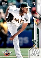 2020 Topps Opening Day #168 A.J. Puk Rookie Card Oakland Athletics