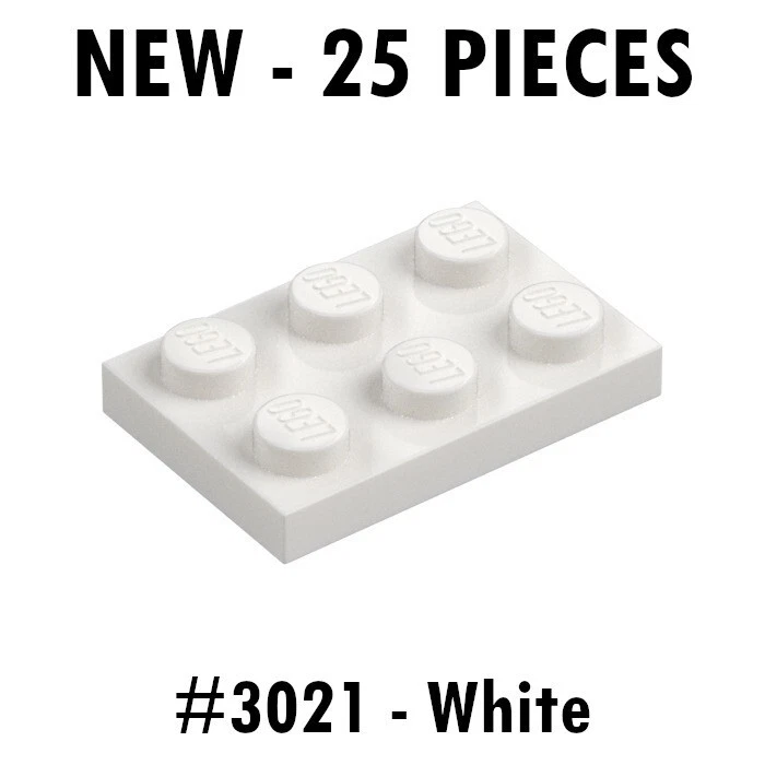 Placa Lego 2x3 (3021) Blanca - Nueva - 25 piezas Foto 1 de 1