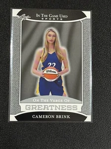 2024 Leaf In The Game Used Sports On The Verge Of Greatness Cameron Brink Rookie - Picture 1 of 2
