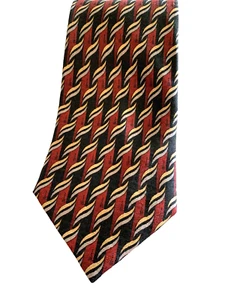 Corbata Hombre Carlos Devenezia 100% Seda Geométrica Hecha a Mano Roma Barcelona - Imagen 1 de 5