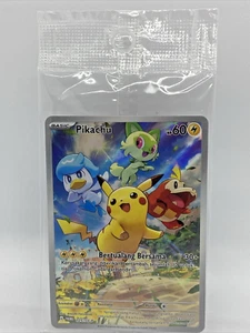 Spezielle Pokemon Karte Indonesien Pikachu Black Star Promo Secret Special Rare - Bild 1 von 5