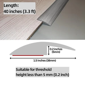 Floor Laminate Transition Strip Self Adhesive Carpet Wood Tile Vinyl Flooring40" - Picture 1 of 5