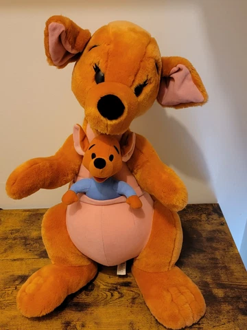 Winnie the Pooh Kanga Roo Jumbo 21" Plush Stuffed Mattel Arcotoys Disney Rare Cover