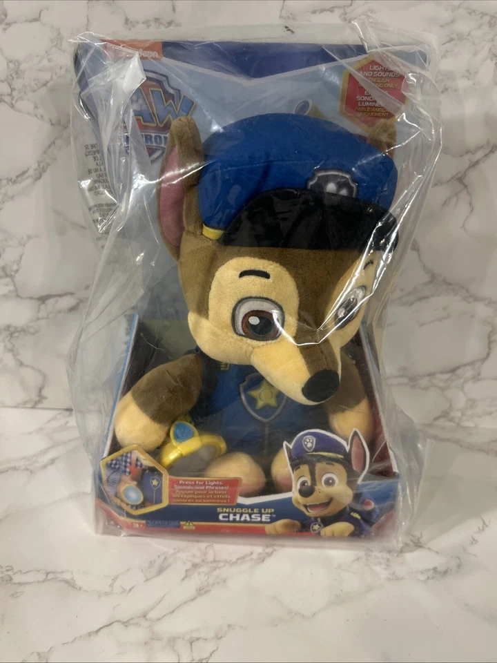 Spin Master 2019 Paw Patrol Snuggle up Pup Chase Doll Plush Toy