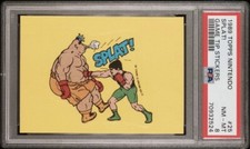 1989 Topps Nintendo Game-Tip Sticker #25 PUNCH OUT! LITTLE MAC PSA 8 Rookie RC