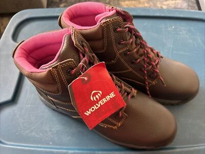 Wolverine Women Piper Waterproof Composite-Toe 6" Work Boot Leather Size 11 M - Image 1 of 4