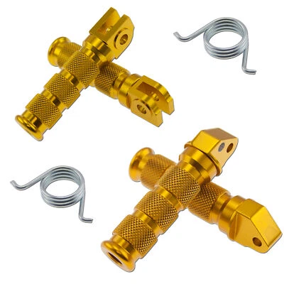 Juego de estriberas deportivas delanteras traseras doradas para Suzuki GSXR 97-05 Foto 1 de 3