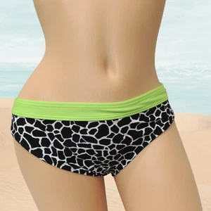 NEW Limited Too Youth Girls Swimwear Bikini Bottom Green Black Animal Print - Picture 1 of 49