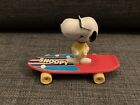 Vintage Snoopy With Woodstock Skateboard Toy Retro Figure