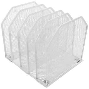 Organizzatore Documenti per Scrivania Scrivania Metallo Porta Posta Ufficio File Rack - Foto 1 di 12