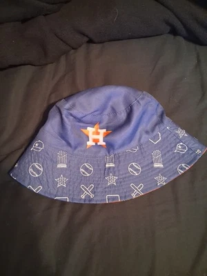 Buddies Club HOUSTON ASTROS Niños Azul/Naranja Reversible Cubo Sombrero Niños Niñas Foto 1 de 3