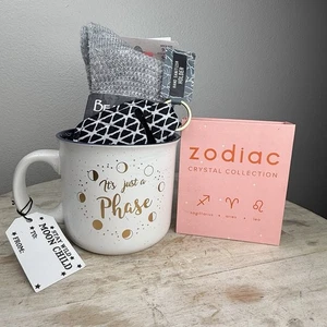 Damen Geschenkset kuratiert Self Care Neu mit Etikett Tasse Kristalle Kollektion Bärentatze Socken - Bild 1 von 13