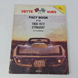 Vette Vues Fact Book of the 1968- 1972 Stingray Dobbins Corvette 2nd Edition - Picture 1 of 22