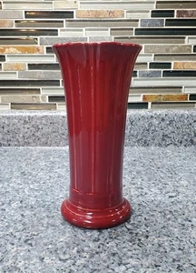Fiesta Cinnabar 8" Vase RETIRED - Picture 1 of 9