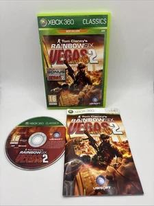 Tom Clancy's Rainbow Six Vegas 2 Xbox 360 Classics Complete French Tested PAL - Picture 1 of 6