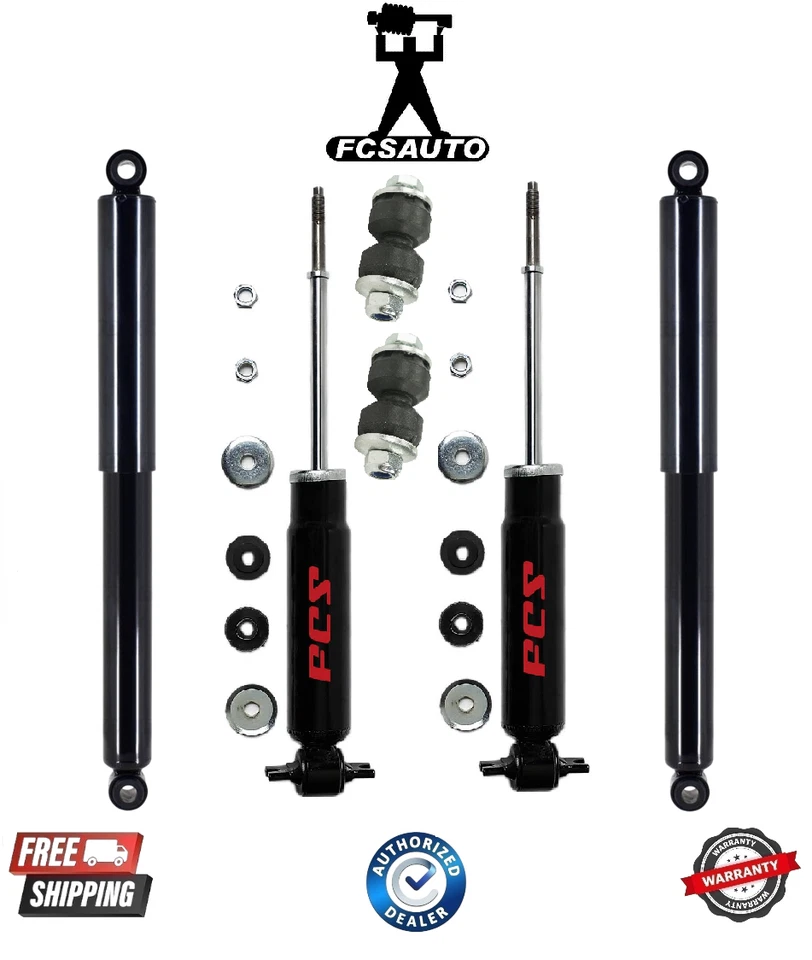 Complete Front & Rear Shock with Sway Bar For 83-92 Mitsubishi Mighty Max - Image 1 of 1