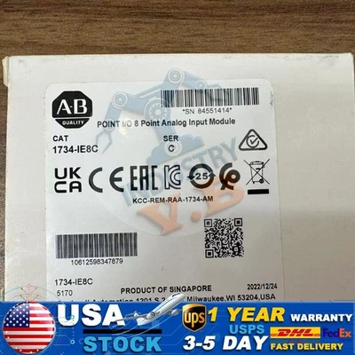 1734-IE8C 2022 SER C NEW Allen Bradley POINT I/O 8 Point Analog Input Module US - Image 1 of 4