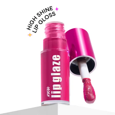 Nykaa Lip Glaze High Shine and Pigment Lip Gloss Oil Pink Meringue (7ml) - Image 1 of 3