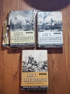 Lee's Lieutenants by Douglas Southall Freeman 1942-1944 First Edition HC Books Foto 1 de 4