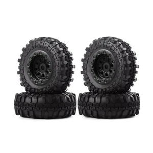4Pcs Climbing Rubber Wheel Tires For Axial SCX24 90081 AXI00001 1/24 RC Crawler - Picture 1 of 10