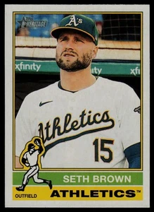2025 Topps Heritage #292 Seth Brown Athletics - Picture 1 of 2